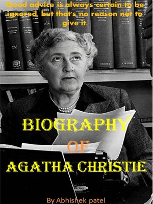 cover image of Biography of Agatha Christie